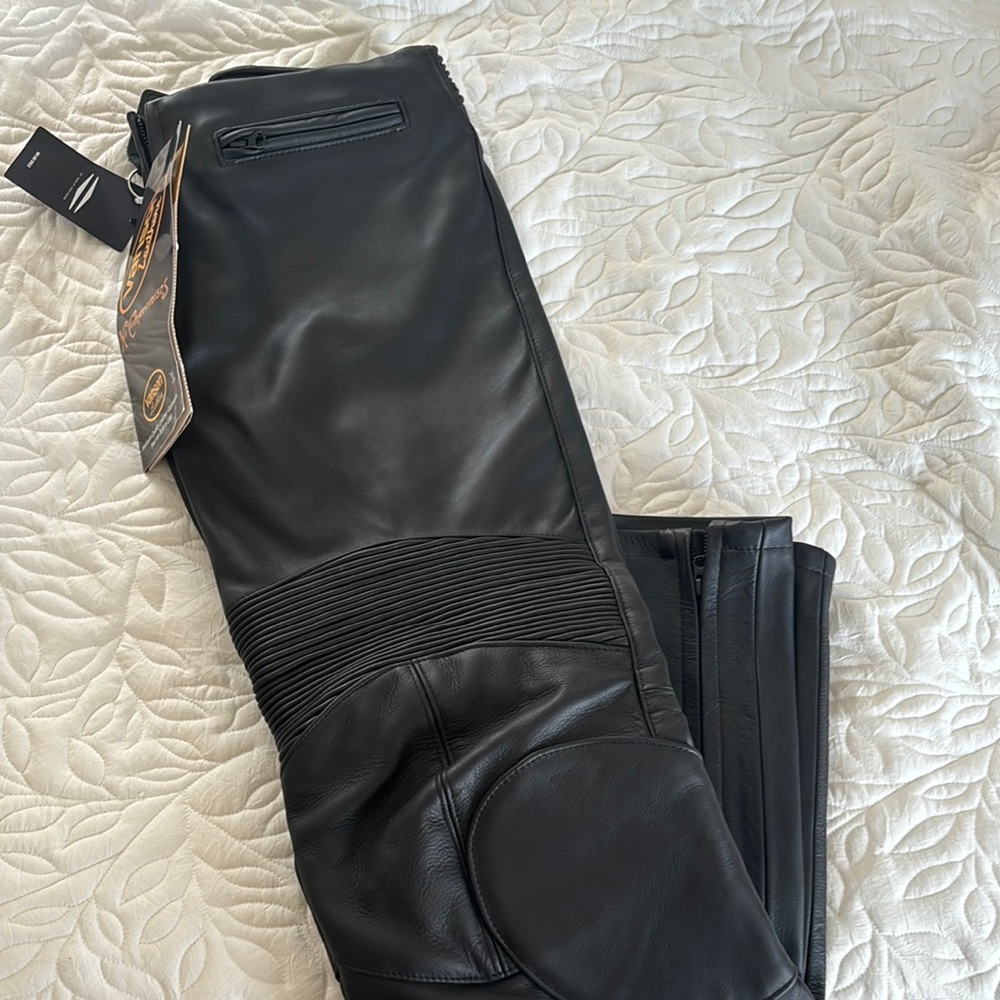 Harley Davidson Vanson Black Leather Pants